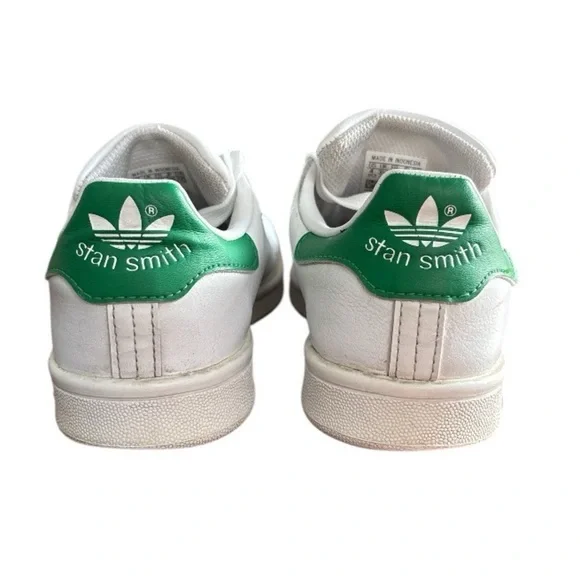 Adidas Original Endorsed by Stan Smith White Green‎ Low Top Sneakers Size 4 - Picture 3 of 9